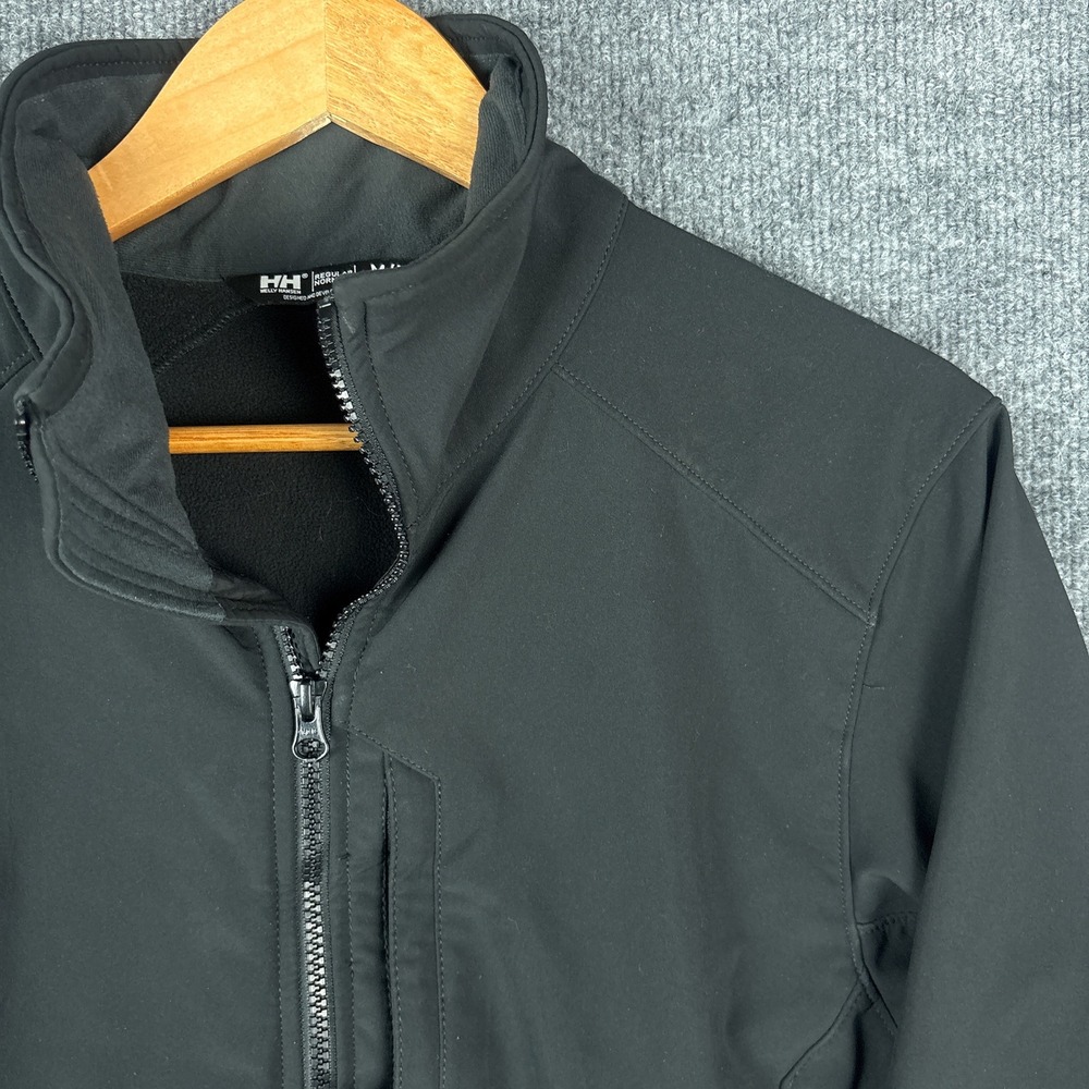 Helly Hansen Paramount Softshell Jacket Mens Medium Black Full Zip - Picture 3 of 10